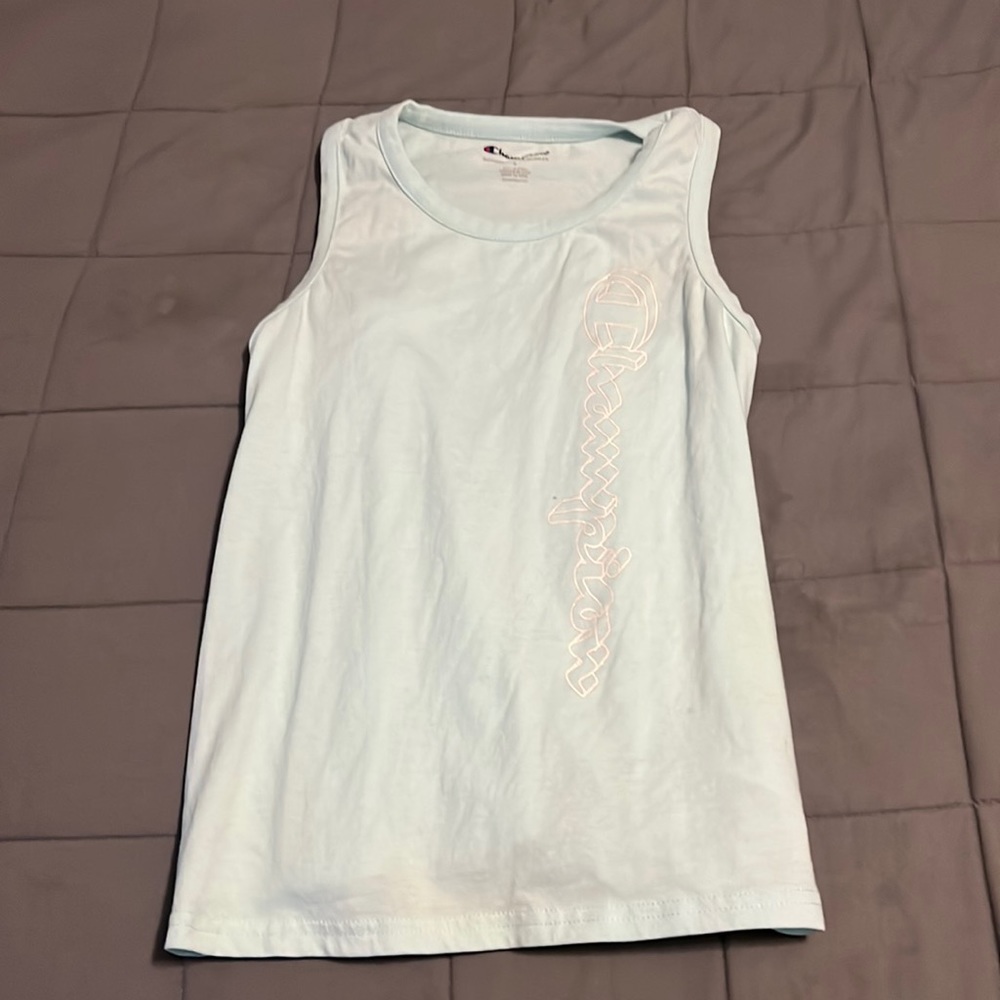 Blue champion tank